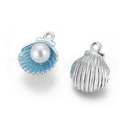 Alloy Enamel Pendants X-PALLOY-F224-03P-03-1