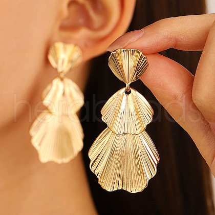 Alloy Dangle Stud Earrings WG18C50-08-1