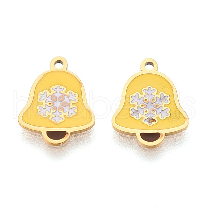 304 Stainless Steel Enamel Charms STAS-T065-58G-01-1