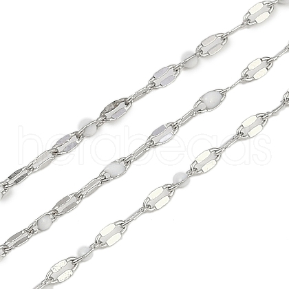 Brass Dapped Chains AJEW-Q153-02P-17-1