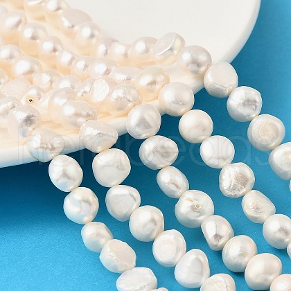 Natural Cultured Freshwater Pearl Beads Strands PEAR-P064-19K-04B-1