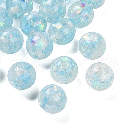 Transparent Resin with Paillette Beads RESI-G110-01A-1