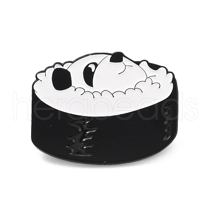 Panda with Sushi Enamel Pin JEWB-I015-27EB-1