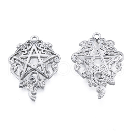 Non-Tarnish 201 Stainless Steel Pendants STAS-N098-170P-1