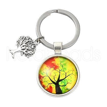 Alloy Glass Keychains KEYC-YW00008-12-1