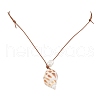 Mother's Day Jewellery 5Pcs 5 Styles Summer Beach Natural Cultured Freshwater Pearl & Natural Shell Pendant Necklaces NJEW-JN05098-4