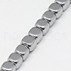 Electroplate Non-magnetic Synthetic Hematite Beads Strands G-J172-4x4mm-02-3