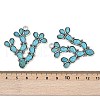 Alloy Pave Synthetic Turquoise Pendants FIND-C068-20AS-3