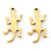 PVD Vacuum Plating 201 Stainless Steel Pendants STAS-N092-48G-2