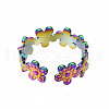 Flower Cuff Rings RJEW-N038-007-3