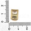 Brass Pave Clear Cubic Zirconia Multi-Strand Links KK-B136-17G-3