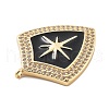 Brass Micro Pave Cubic Zirconia Pendants KK-L209-096G-2