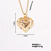 Japanese Style Heart Pendant Necklace with Hollow Design IQ0527-1