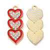 Alloy Enamel Pendants ENAM-L046-01KCG-2