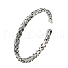 Non-Tarnish 304 Stainless Steel Wire Wrap Cuff Bangles BJEW-E079-02P-2