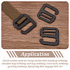 Zinc Alloy Slider Buckles FIND-WH0002-85B-4