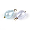 Pearlized Glass Pearl Pendants STAS-N110-16G-2