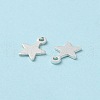 925 Sterling Silver Star Chain Extender Drops STER-P053-03S-3