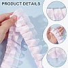 Polyester Double Layer Pleated Lace Ribbon OCOR-WH0097-43C-4