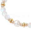 Synthetic Moonstone Round Beaded Bracelets for Women BJEW-JB11915-03-3