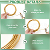 Brass Wire FIND-WH0170-40D-G-4