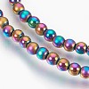 Electroplate Non-Magnetic Synthetic Hematite Beads Strands G-F585-B-4mm-2
