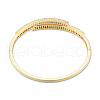Colorful Cubic Zirconia Hinged Bangle BJEW-N014-008-2