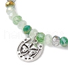 5Pcs Alloy Clover Charm Bracelets BJEW-JB11727-4