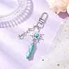 Synthetic Turquoise Pendant Decorations HJEW-JM03020-03-1