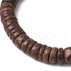 Natural Coconut Stretch Bracelets BJEW-JB11095-02-4