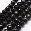 Natural Obsidian Beads Strands G-D838-12mm-04-1