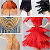 Polyester Latin Fringe Lace OCOR-WH0066-09A-7