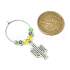 Tibetan Style Alloy Cactus Wine Glass Charms AJEW-JO00236-02-5