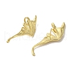 Teardrop Brass Stud Earrings EJEW-R162-11G-2