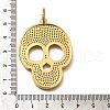 Brass Micro Pave Cubic Zirconia Pendants KK-U055-08G-02-3