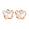 Rack Plating Alloy Glass Charms FIND-Q099-07G-06-1