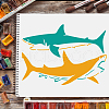 Large Plastic Reusable Drawing Painting Stencils Templates DIY-WH0202-212-6