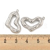 304 Stainless Steel Pendants STAS-P356-15P-3