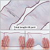 10 Yards Mermaid Color Polyester Pleated Lace Trim Ribbon DIY-WH0419-43C-2