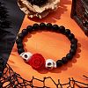 Resin and Synthetic Turquoise Bracelets BJEW-JB10755-01-2