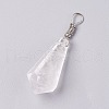Quartz Crystal Pendants G-I220-E08-1