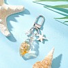 Glow in the Dark Acrylic Conch Pendant Decorations HJEW-JM03290-02-1
