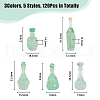 DICOSMETIC 120Pcs 15 Styles Dummy Bottle Transparent Resin Cabochon RESI-DC0001-08-2