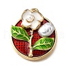 Alloy Enamel Pendants ENAM-K076-10B-G-1