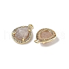 Natural Mixed Stone Faceted Teardrop Pendants G-U028-02G-3