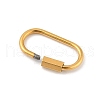 Ion Plating(IP) 304 Stainless Steel Screw Carabiner Lock Charms STAS-H107-04D-G-2