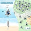30Pcs Tibetan Style Alloy & Evil Eye Resin Pendants PALLOY-CJ0002-78-2
