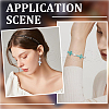 SUNNYCLUE 100Pcs 2 Colors Plastic Imitation Turquoise Beads KY-SC0002-19-5