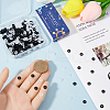 SUNNYCLUE 400Pcs 2 Colors Rubber O Rings FIND-SC0010-97-3