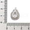 Brass Micro Pave Cubic Zirconia Pendants KK-E791-02P-3